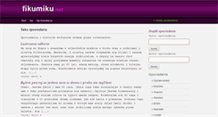 Desktop Screenshot of fikumiku.net